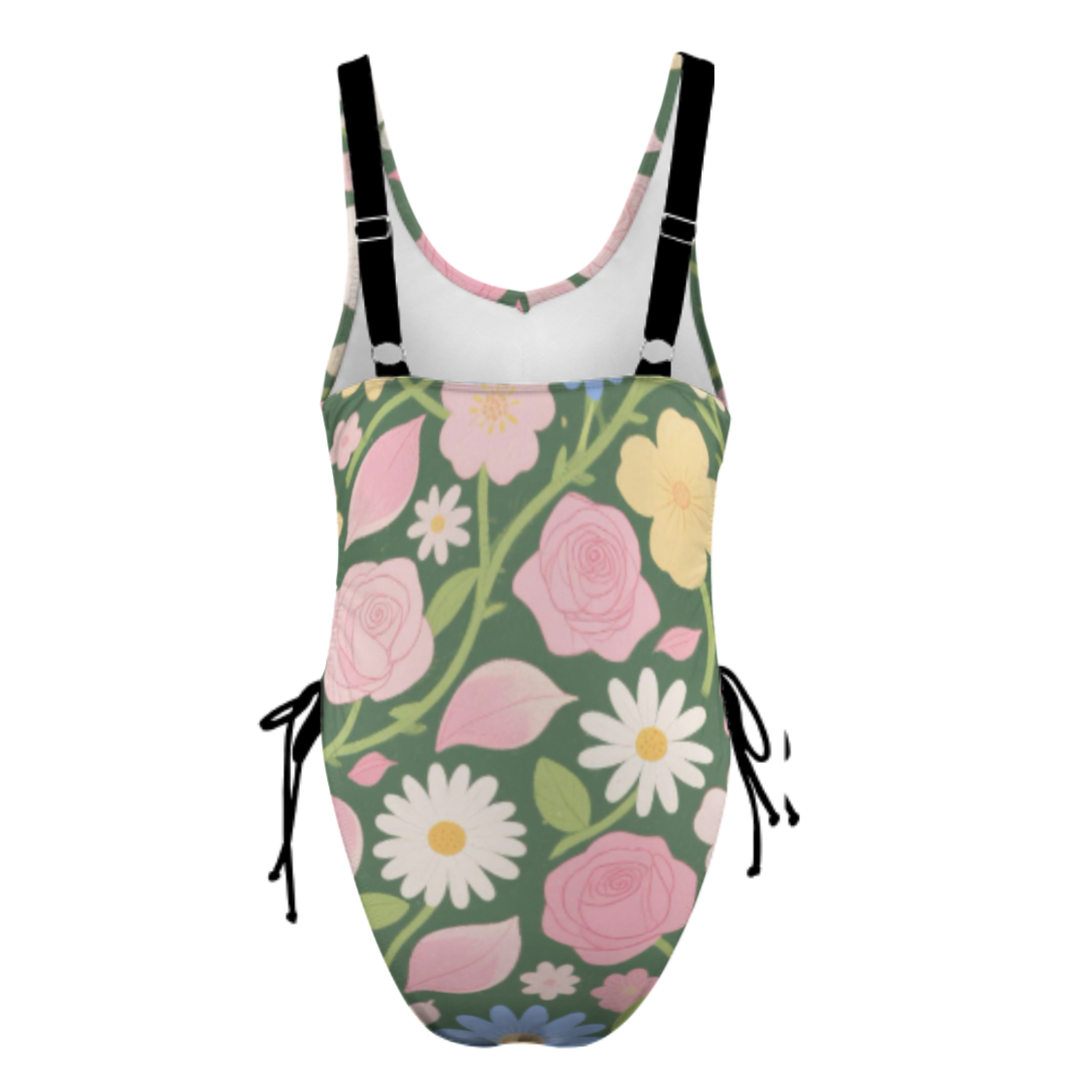 Customizable One-Piece Bikini Swimsuit - Personalized Graphics