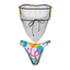 Custom Bikini Set - Detachable Padded Bandeau & Single Tie-Side Hip Enhancer