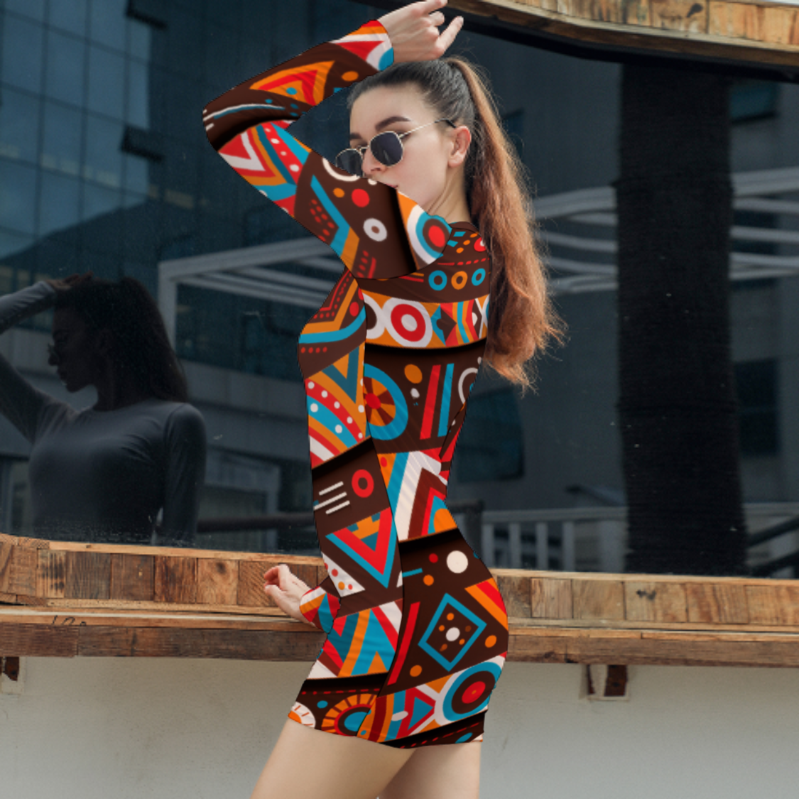Custom Long Sleeve Bodycon Dress