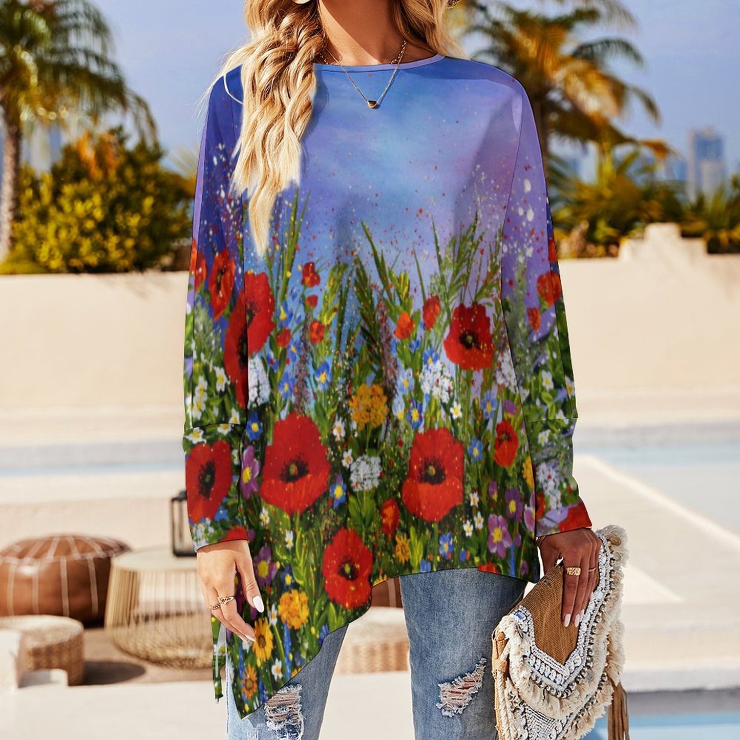 Custom Pullover Long Sleeve T-shirt For Women