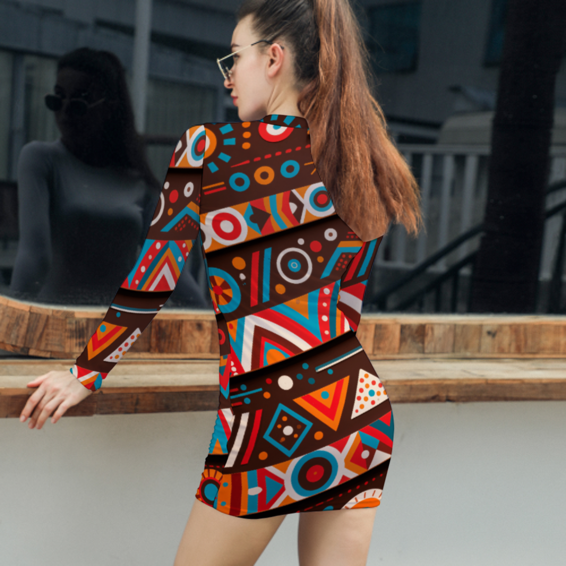 Custom Long Sleeve Bodycon Dress