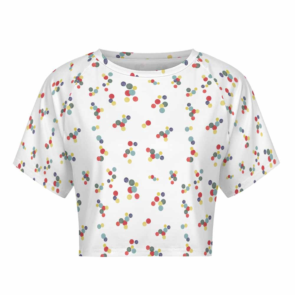 Custom Short Sleeved Navel Exposed For Women