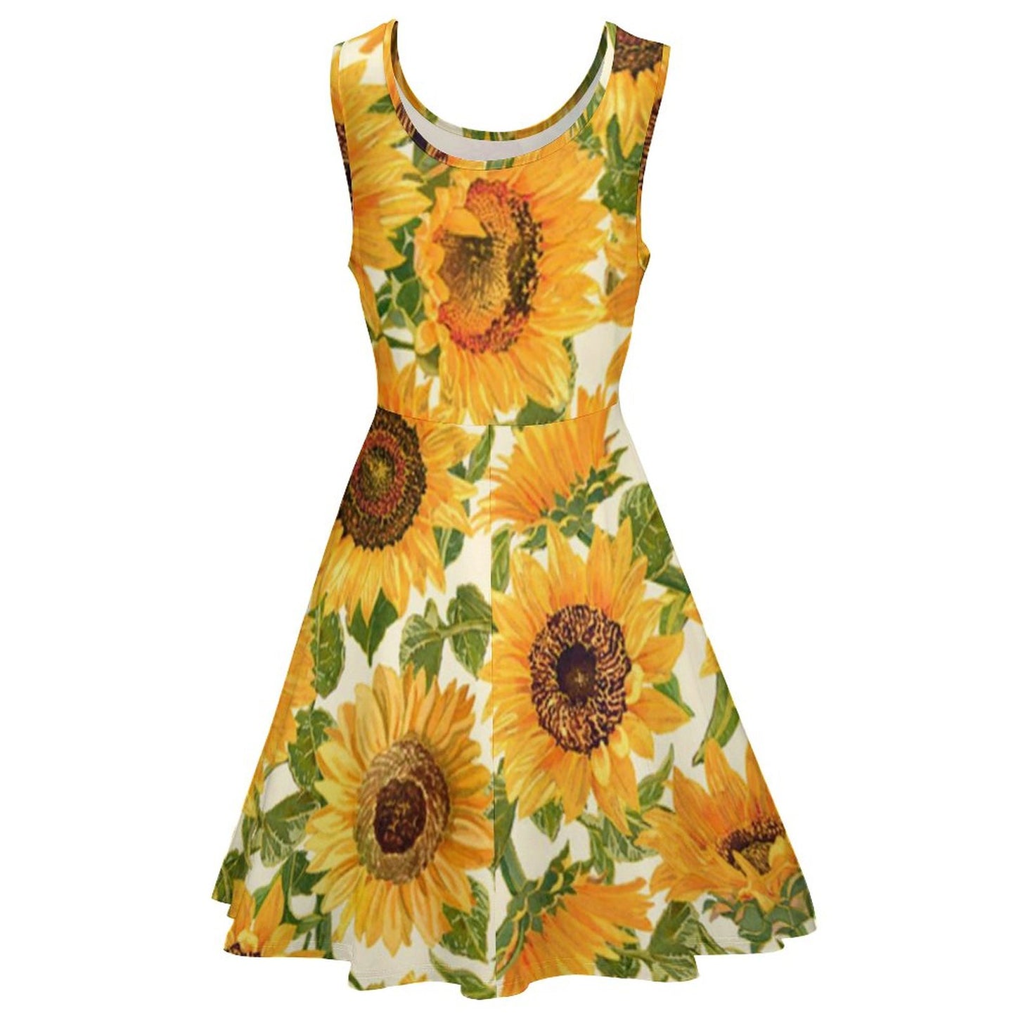 Custom Sleeveless Hemline Dress