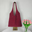 Personalized Embroidered Dopamine Knit Openwork Bag