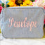 Monogrammed Embroidered Name Cosmetic Bag
