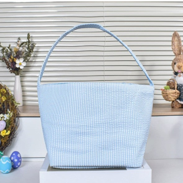 Personalized Embroidered Easter Basket Portable Storage Bucket