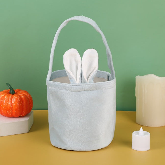 Personalized Easter Bunny Tote Bag Rabbit Ears Basket