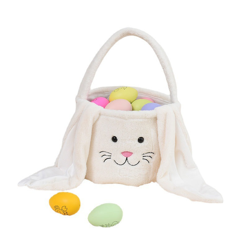 Personalized Embroidered Plush Easter Basket