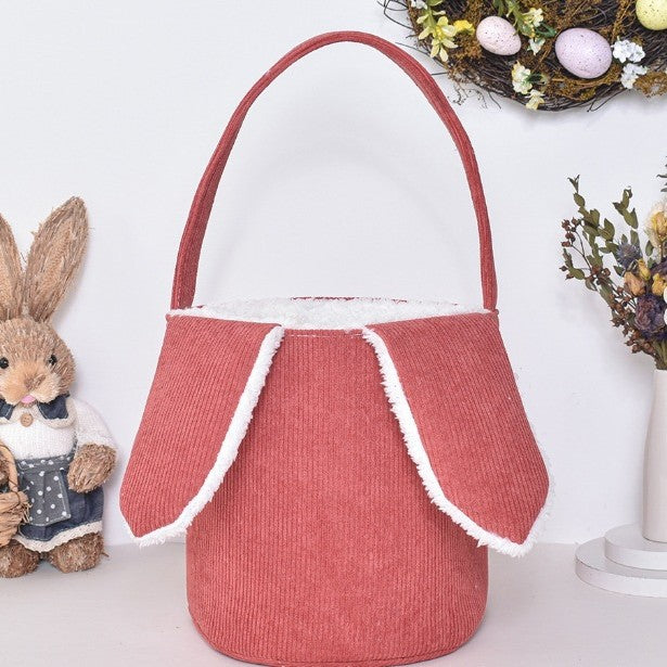 Personalized Embroidered Easter Bunny Basket for Kids