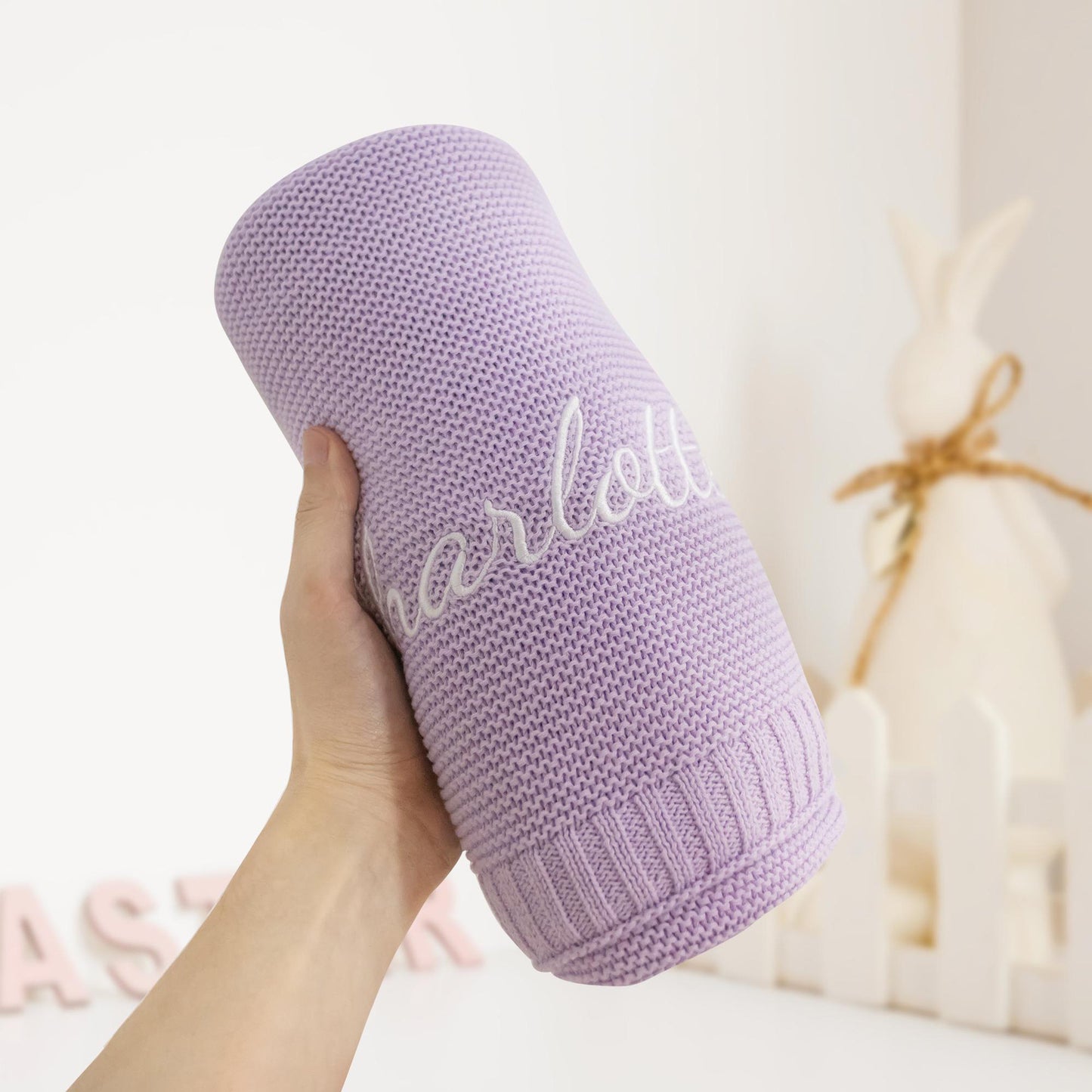 Personalized Pure Cotton Embroidered Blanket 31"*39“