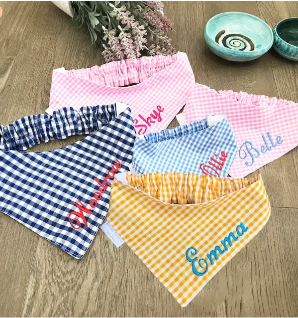 Embroidered Adjustable Pet Bib