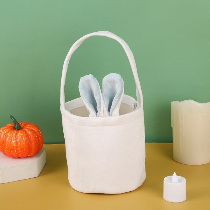 Personalized Easter Bunny Tote Bag Rabbit Ears Basket