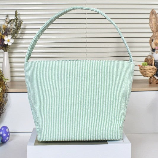 Personalized Embroidered Easter Basket Portable Storage Bucket