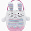 Personalized Embroidered Striped Plush Easter Basket