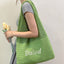 Personalized Embroidered Dopamine Knit Openwork Bag