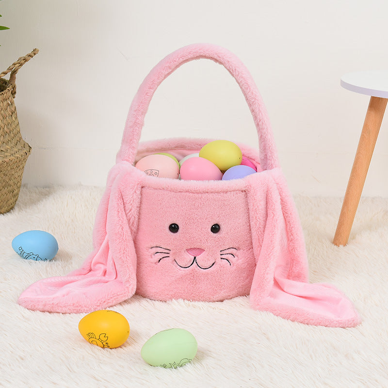 Personalized Embroidered Plush Easter Basket