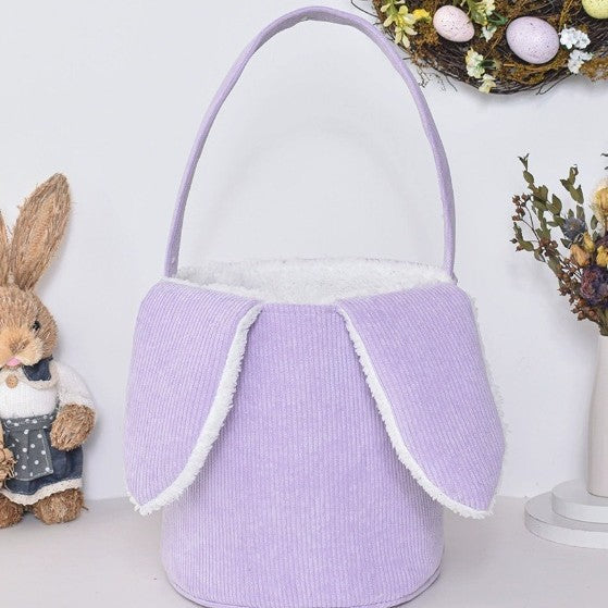 Personalized Embroidered Easter Bunny Basket for Kids