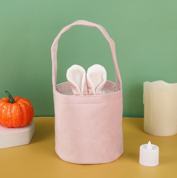 Personalized Easter Bunny Tote Bag Rabbit Ears Basket