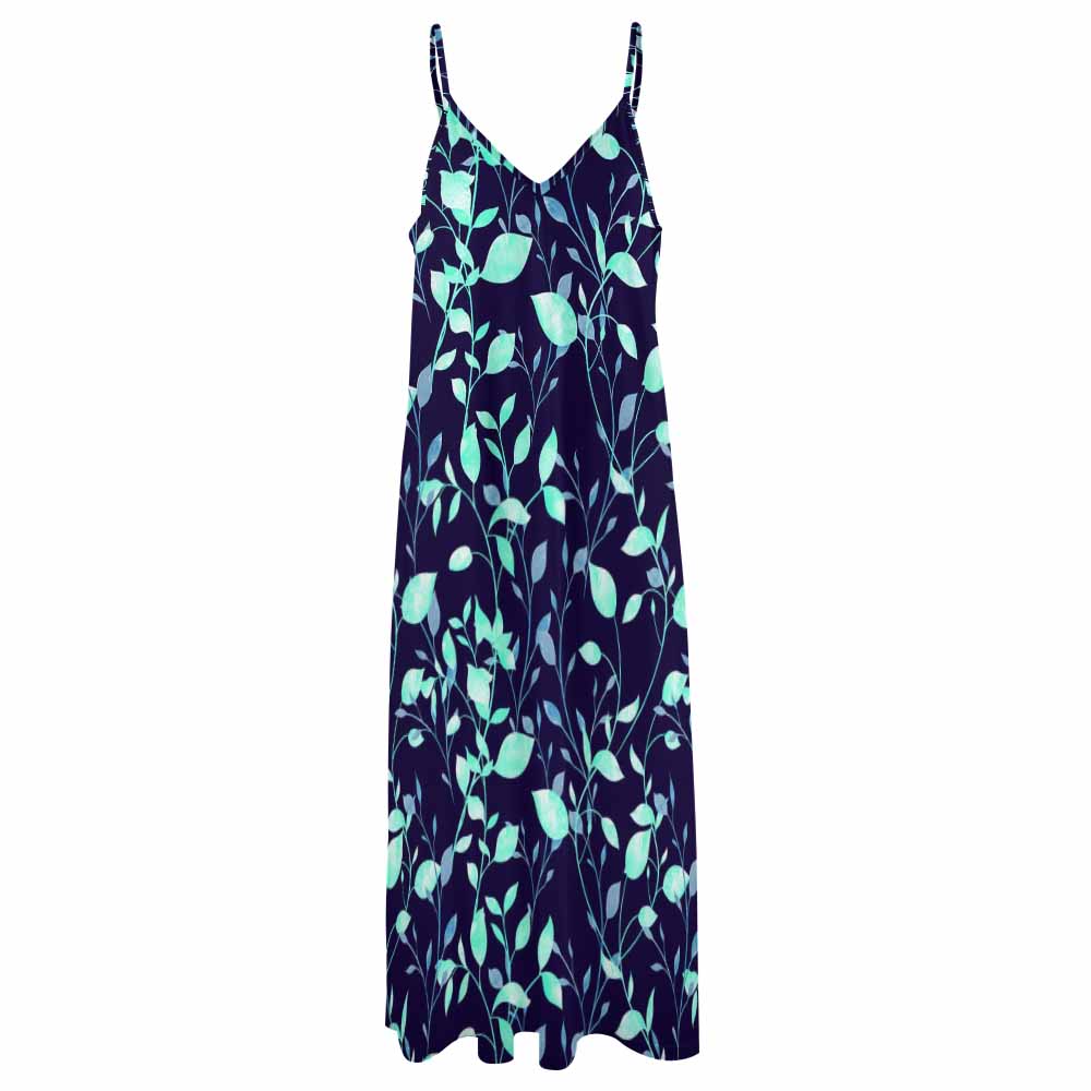 Custom Halter Ankle Length Dress