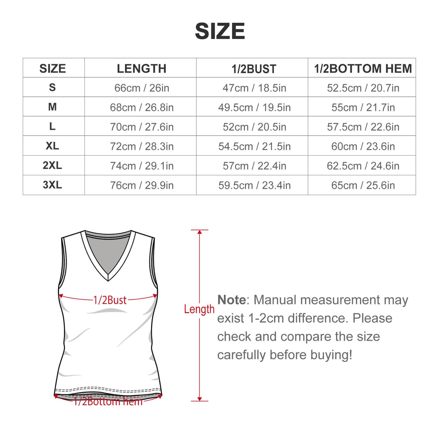 Custom V-neck Vest For Women