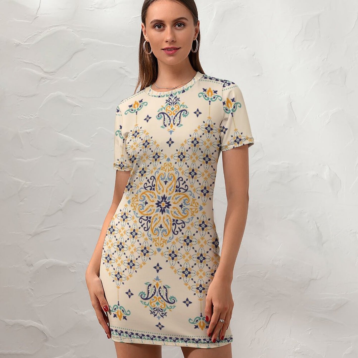 Custom Short Sleeved Dress