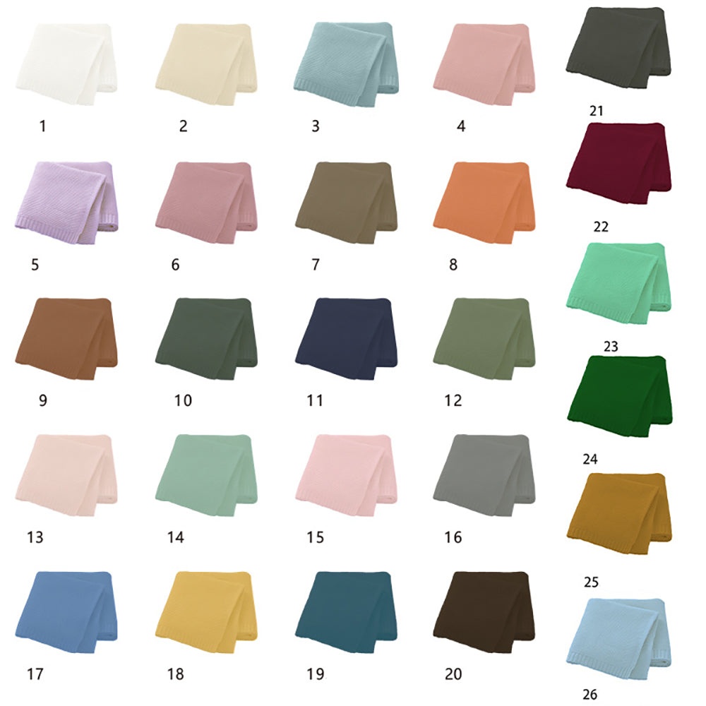 Personalized Pure Cotton Embroidered Blanket 31"*39“