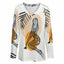 Custom Long Sleeve Loose Tee T-shirt For Women