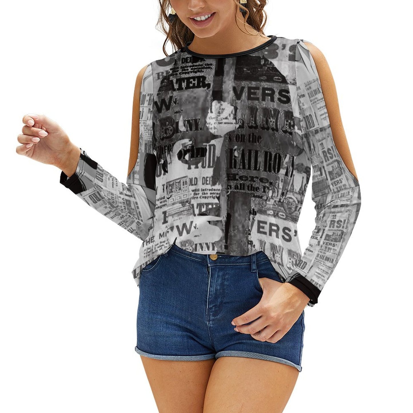 Custom Women's Crew neck Pullover T-shirt
