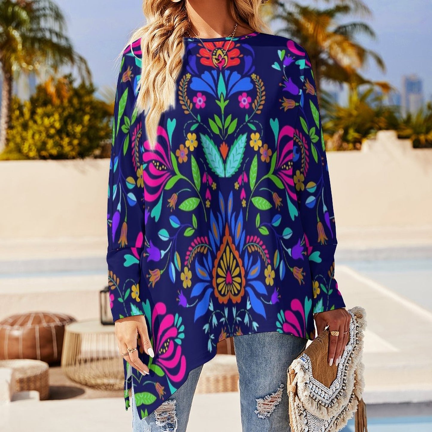 Custom Pullover Long Sleeve T-shirt For Women