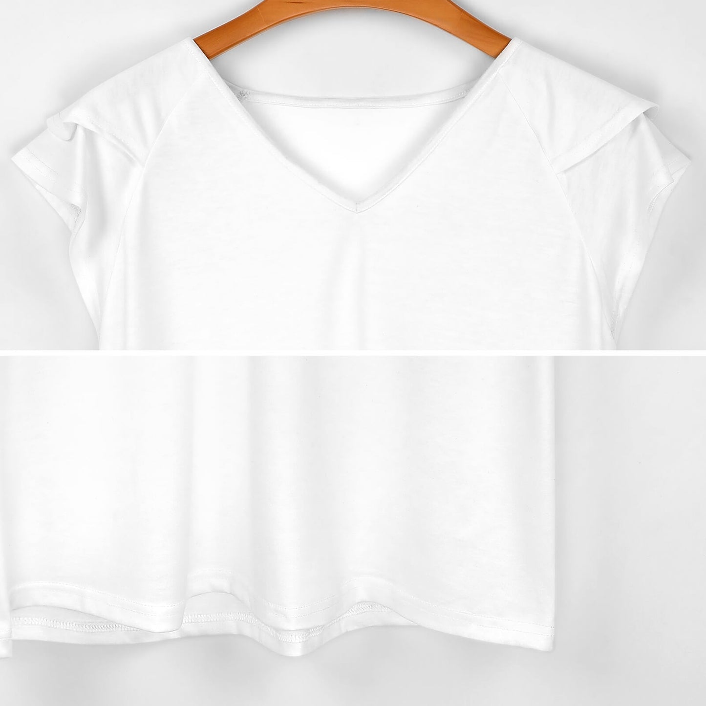 Custom V-neck T-shirt For Women