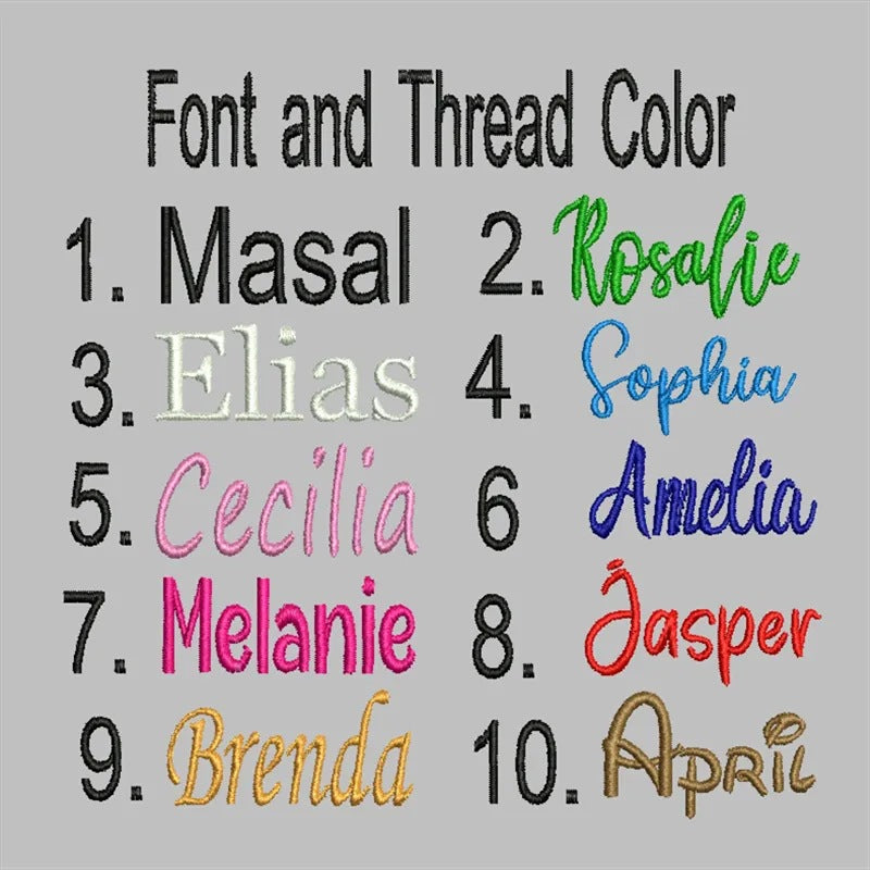 Monogrammed Embroidered Name Cosmetic Bag