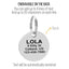 Paw Round Engraved Personalized Pet ID Tag