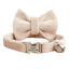 Custom Velvet Cat Collar, Soft Personalized Cat Collar with Bowtie, Adjustable Luxury Soft Kitten Collar, Wedding/Birthday Cat Gift